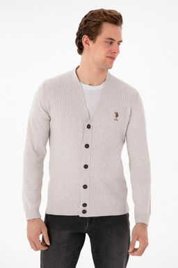 Мужской камень Melanj Basic Knitwear Cardigan Cardigan Скидка в корзине - U.s. polo assn фото 3