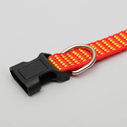 Ошейник рифленый, 40 х 1,5 см, красно-жёлтый - Пижон фото 2