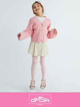 OMSA kids Collant 12Р43-2 с рисунком (розочки) - rosa chiaro  фото 10