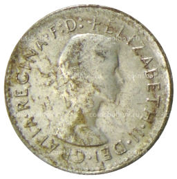 Монета 3 пенса 1961 года Австралия