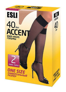 Цена за 2 пары Гольфы ESLI Гольфы ACCENT 40 NEW (2 пары)