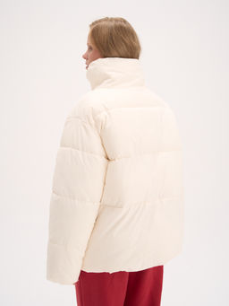 Пуховик стеганый "Молочный" женский