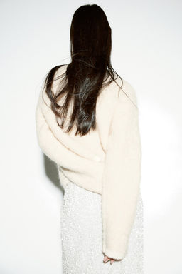 Cardigan en boucle de mezcla de lana - H&m фото 5