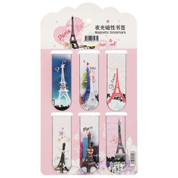 Набор закладок магнитных для книг 6 штук Эйфелева башня МИКС CALLIGRATA  фото 3