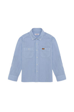 U. S. Polo Assn Синяя рубашка с длинным рукавом для мальчика - U.s. polo assn фото 4