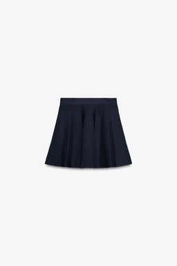 BOX PLEAT KNIT MINI SKIRT - Zara фото 5