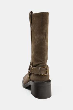 BIKER HEEL ANKLE BOOTS - Zara фото 5