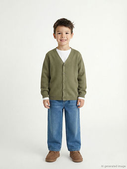 V Yaka Erkek ?ocuk Triko H?rka