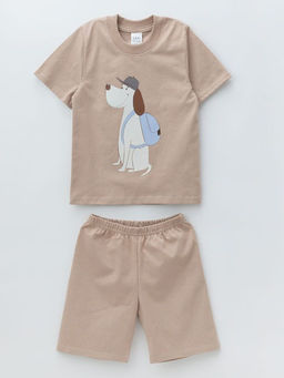Пижама для мальчика с шортами, мокко - Lesi kids фото 18