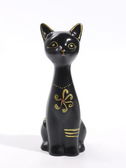 Фигурка "Кошка-Нефертити" 6,5х18 см, чёрный