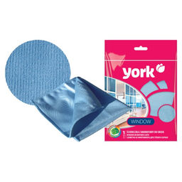 Салфетка для окон 30х30см (микрофибра) "York" (2615)