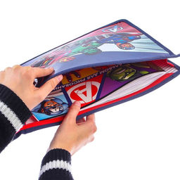 Папка для тетрадей А4, на молнии, с эффектом металлика, Мстители - Marvel фото 3