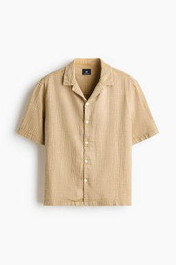 Camisa de muselina de manga corta Relaxed Fit - H&m фото 2