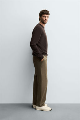 STRAIGHT-LEG TWILL TROUSERS - Zara фото 4