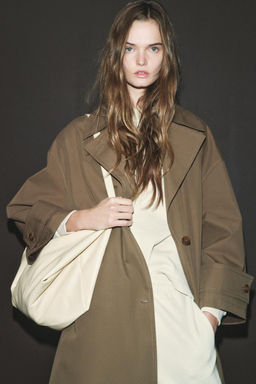 OVERSIZE LAYERED TRENCH COAT ZW COLLECTION - Zara фото 4
