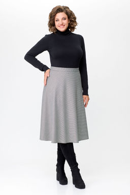 Блуза Swallow 803.2 черный+серебряный узор фото 81