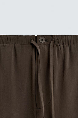 RELAXED FIT FLOWING TROUSERS - Zara фото 9