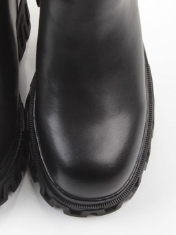 04-PAT148-1Z BLACK Ботинки зимние женские (натуральная кожа, 100% шерсть)