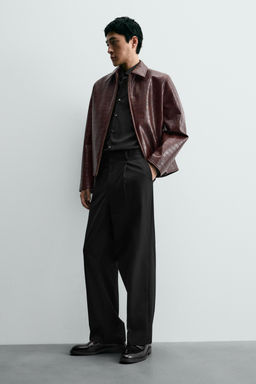 LEATHER DERBY SHOES - Zara фото 3