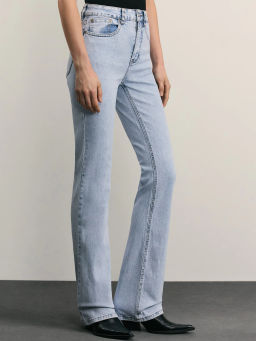 Джинсы bootcut с высокой посадкой / Zarina фото 3