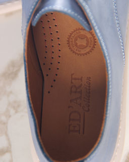 Туфли EDART 181.ОКСЕ be. Вакса джинс+бежевый  фото 6
