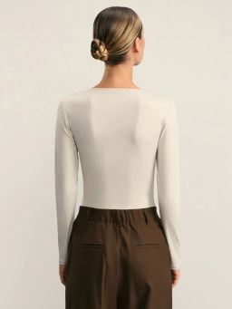 Базовое боди с треугольным вырезом ZR2501013 / Zarina  фото 9