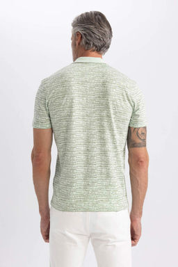 Футболка-поло с коротким рукавом с принтом Modern Fit - Defacto фото 6