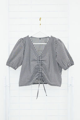 Siyah Buzgulu Potikare Crop Dokuma Bluz TWOSS24BZ00643 - Trendyolmilla фото 6