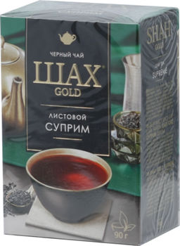 ШАХ GOLD. Supreme (черный) 90 гр. карт.пачка (Уцененная)