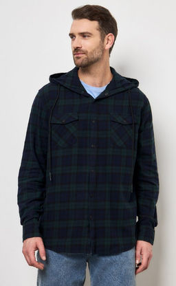 Рубашка фланель P321-0480 emerald - Primm фото 4