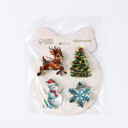 Формы для выпечки новогодние Уютная сказка, 4 шт.