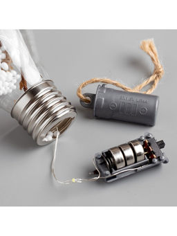 Ёлочный шар Ветка ели, 5 LED, от батареек, свечение белое - Luazon lighting фото 11