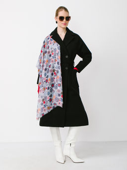 Большой мягкий очень нежный двусторонний палантин в стиле арт-деко - Tantino фото 4