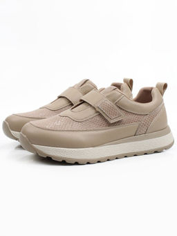 03-A238-6 BEIGE Кроссовки женские (натуральная кожа)