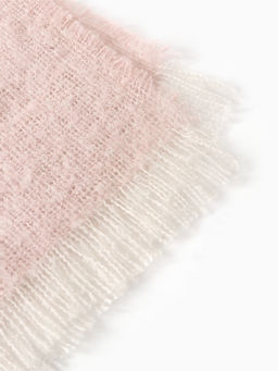 Плед с бахромой «Этель» Light pink, 135×180 см, светло-розовый