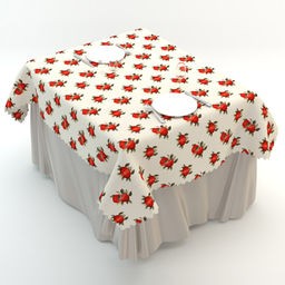 Скатерть 150х180см полиэстер Красные яблоки (Китай)