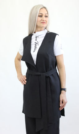 100% ЛЁН Жилет - Елецкие узоры фото 3