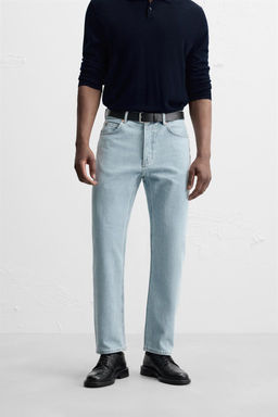 STRAIGHT-FIT REGULAR JEANS - Zara фото 38