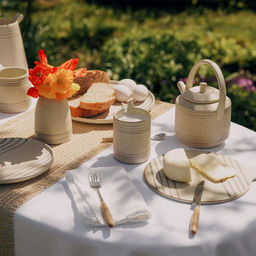 Блюдо для подачи SL Home «Райяс», 30×23 см, керамика, бежевое