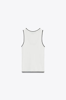 KNIT TOP WITH CONTRAST TRIMS - Zara фото 5