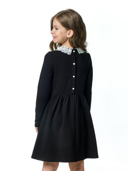 Платье школьное с белым воротником UD 6713 синий - Mini maxi фото 8