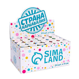 Хлопушка пружинная поворотная Super party, 11 см - Страна карнавалия фото 3