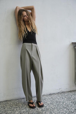 BALLOON PLEAT TROUSERS - Zara фото 34