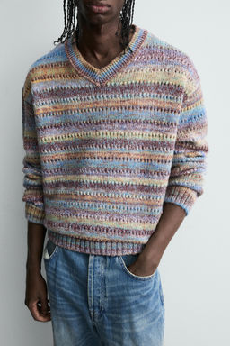 OPENWORK STRIPED SWEATER - Zara фото 6