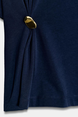 CAMISETA HEAVY COTTON APLIQUE / Marino