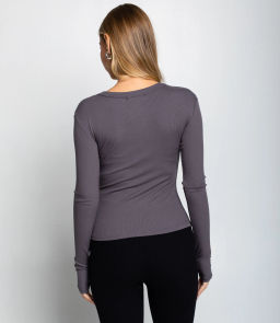 Лонгслив #КТ6889 (1), графит - Dommod фото 3