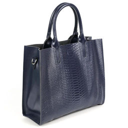 Женская кожаная сумка под змею 1555 Блу - Sergio valentini фото 2