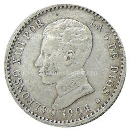 50 сентимо 1904 года Испания