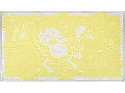 6с103.412ж1 Гусь-мороз(лимонно-серый) Полотенце махровое 50х90см
