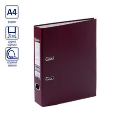 Expert Complete Регистратор PVC, мет.уг. 50 мм 10 шт. Premier A4 арочный механ. лён бордовый EC1022165